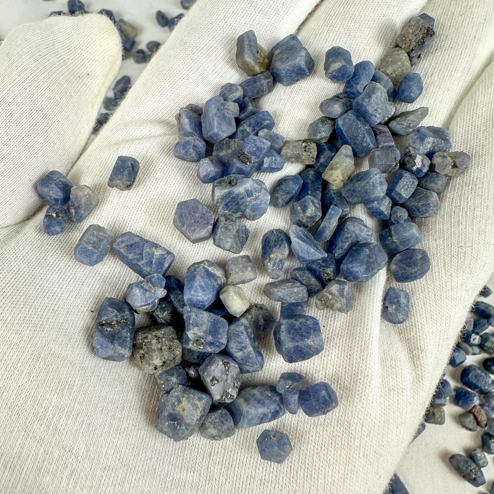 Natural Raw Blue Sapphire Crystal / September Birthstone / Communication
