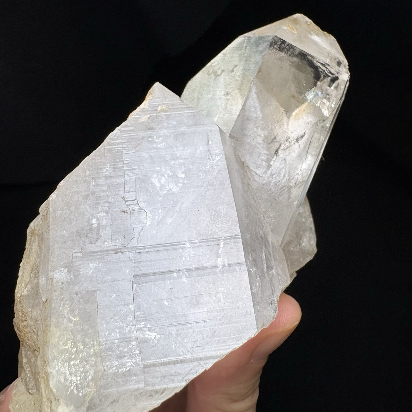1Lb Large Quartz Cluster w/ Rainbow Natural Raw Mineral Himalayan Heal Reiki