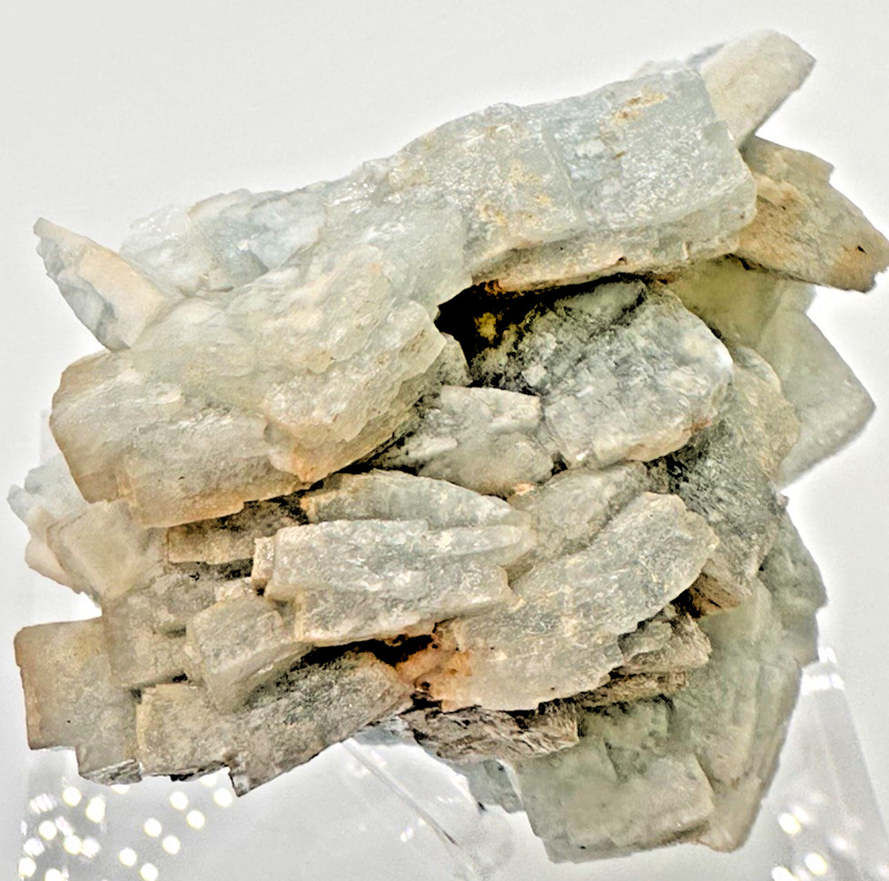 Cluster Sky Blue Barite baryte Crystal Cluster from Morocco 8 oz 3″