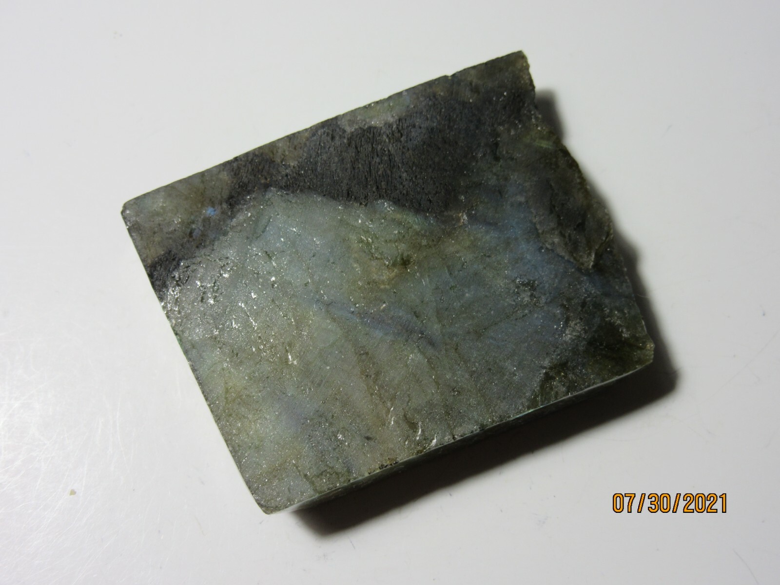 Labradorite Polished One Side/Natural the Other 2 5/16″ Collectible LS-1-8