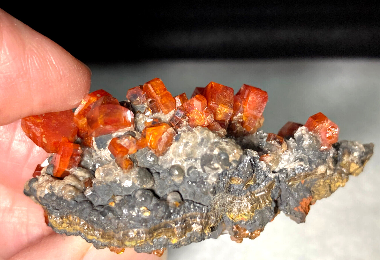 VANADINITE CRYSTALS ON MATRIX – 2 3/8 inches long