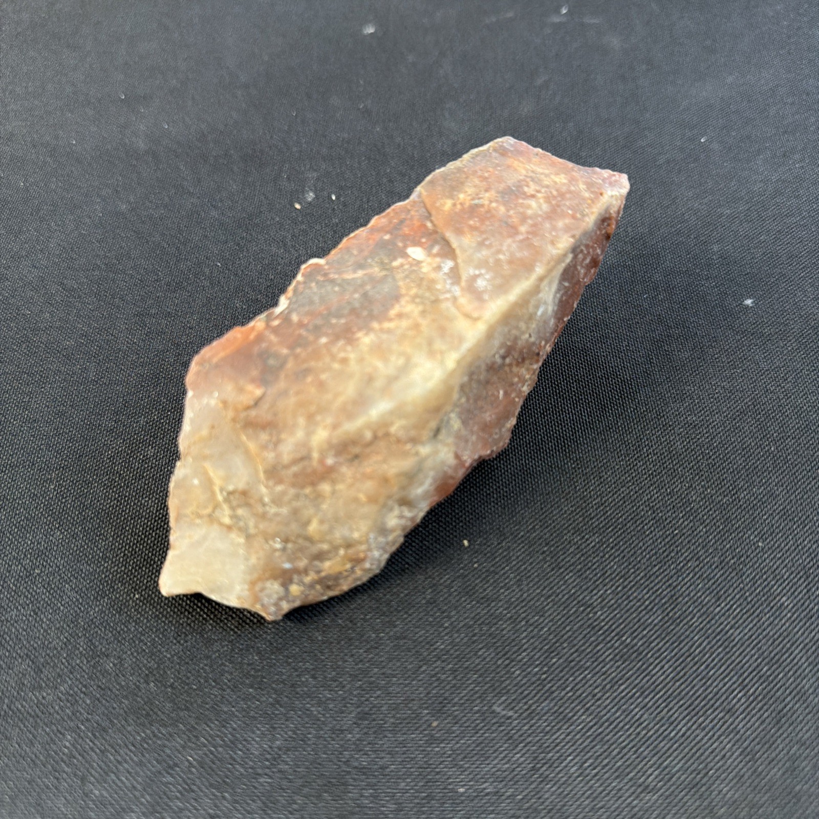 Beautiful Jasper Opaque Quartz Red Orange Uncut Natural Stone 194g G12