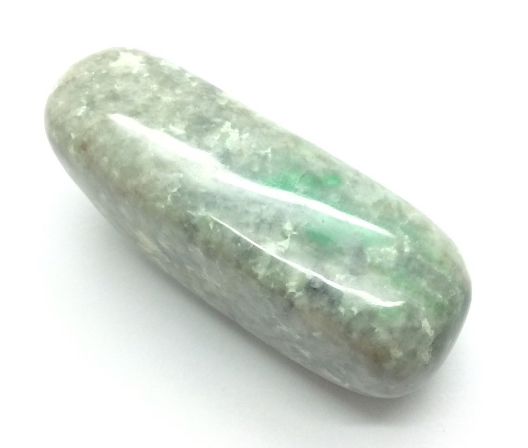 Siberian Jade Pebble Polished Green Jadeite Jade Stone Polar Urals Siberia #19