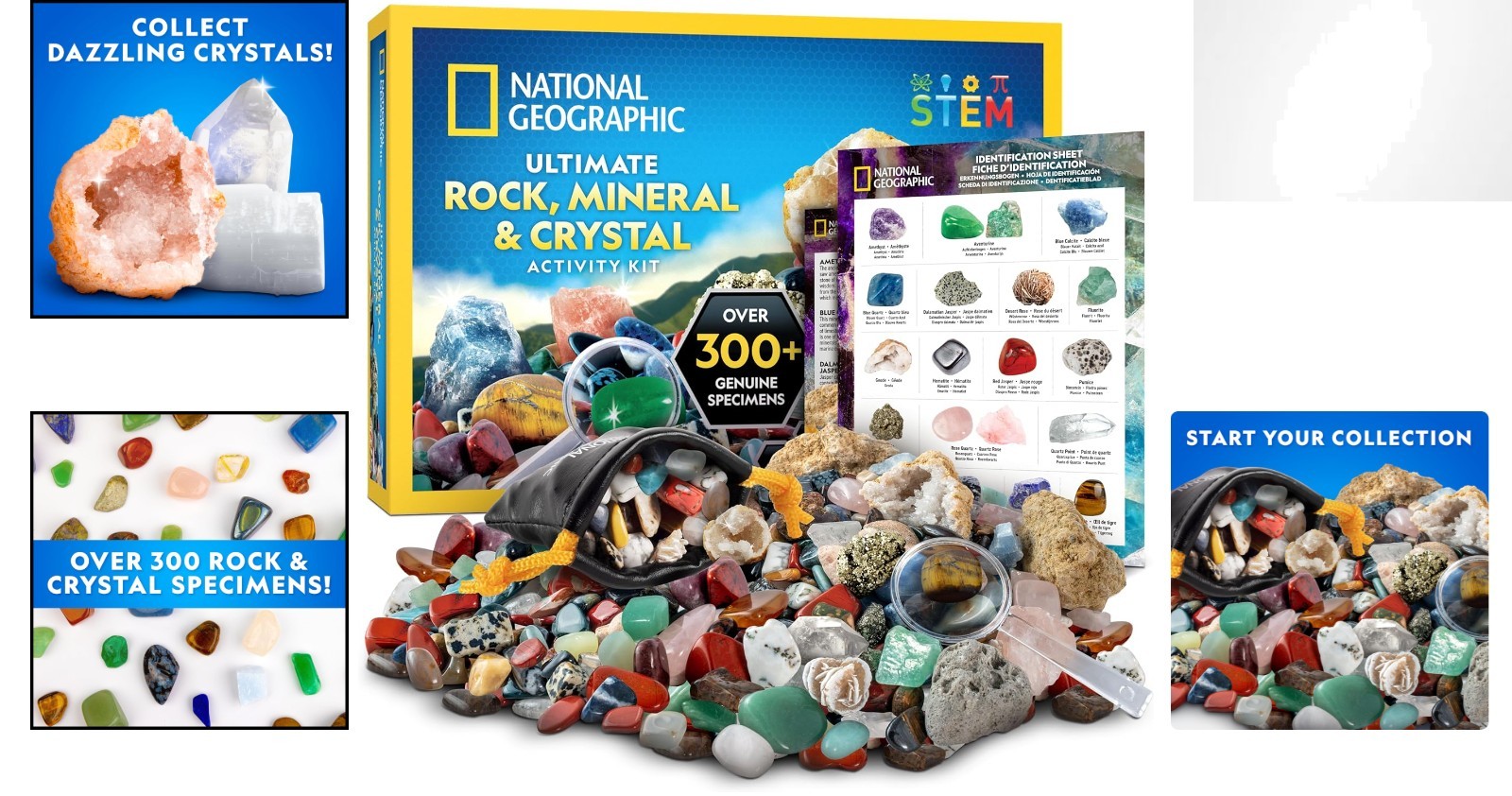 Discover Hidden Treasures – National Geographic 300+ Rock and Crystal Collection