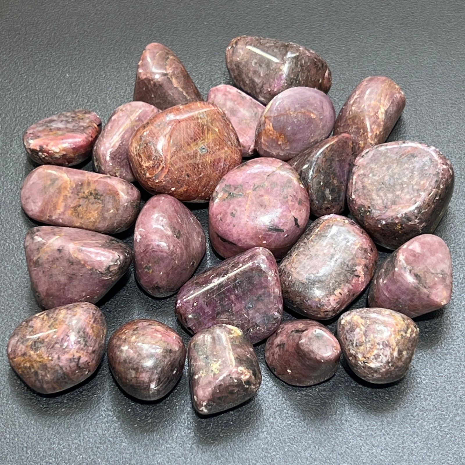 Red Ruby Crystal Tumbled (UV Reactive)(By The Piece Or Pound) Wholesale Supply