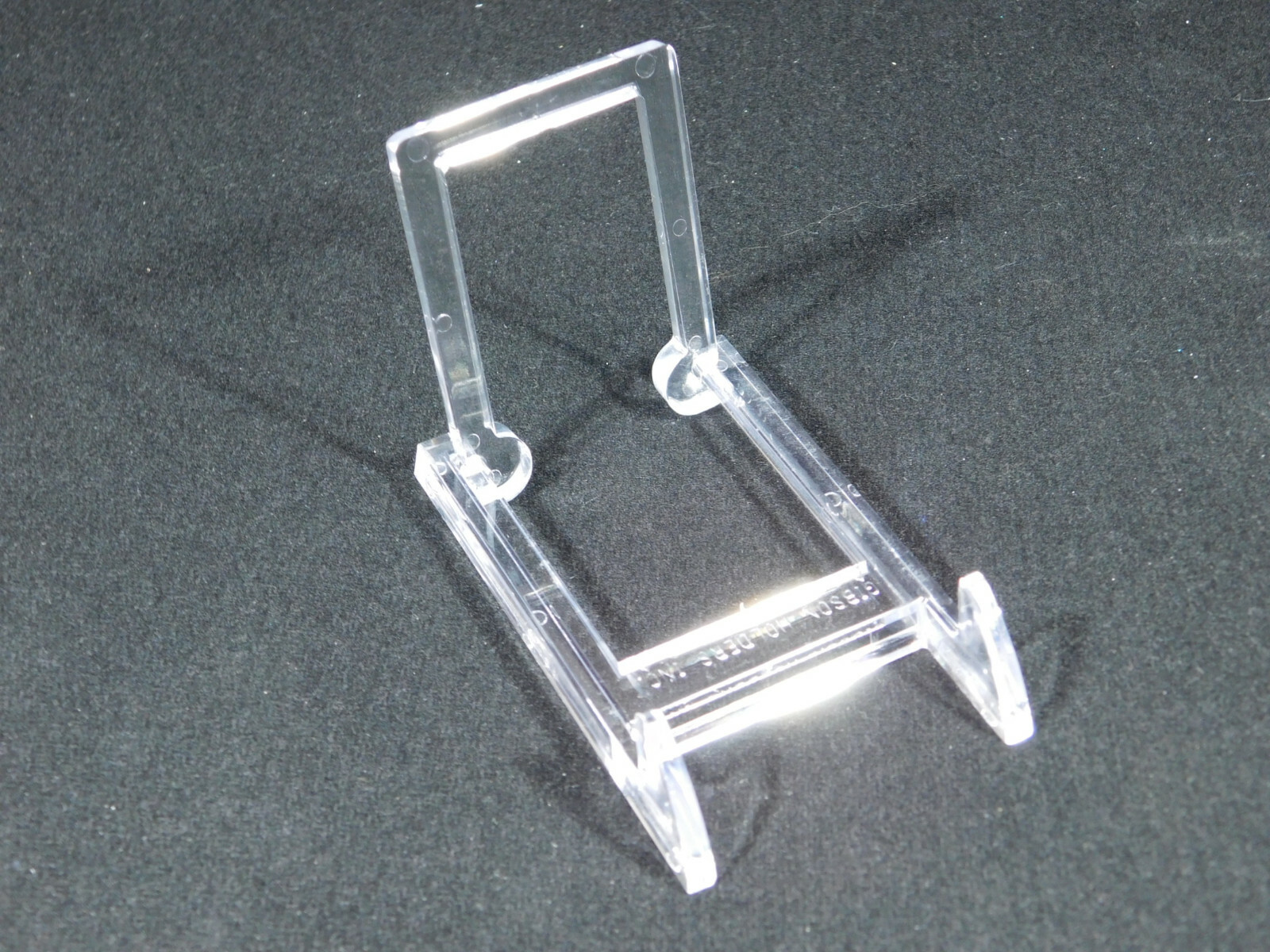 Easel Display Stand Small Size Adjustable Two Piece Clear Plastic
