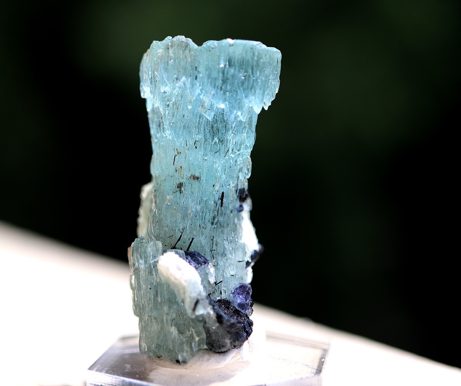 Etched Aquamarine, Schorl and Feldspar. Erongo Region, Erongo, Namibia