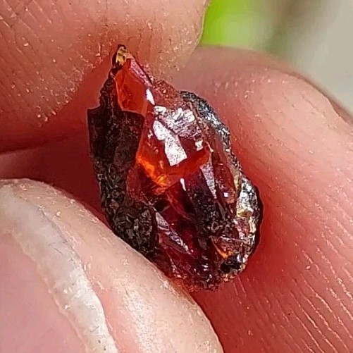 ULTRA RARE GEM RHODOCHROSITE ON MATRIX N’Chwaning I Mine, KMF, South Africa