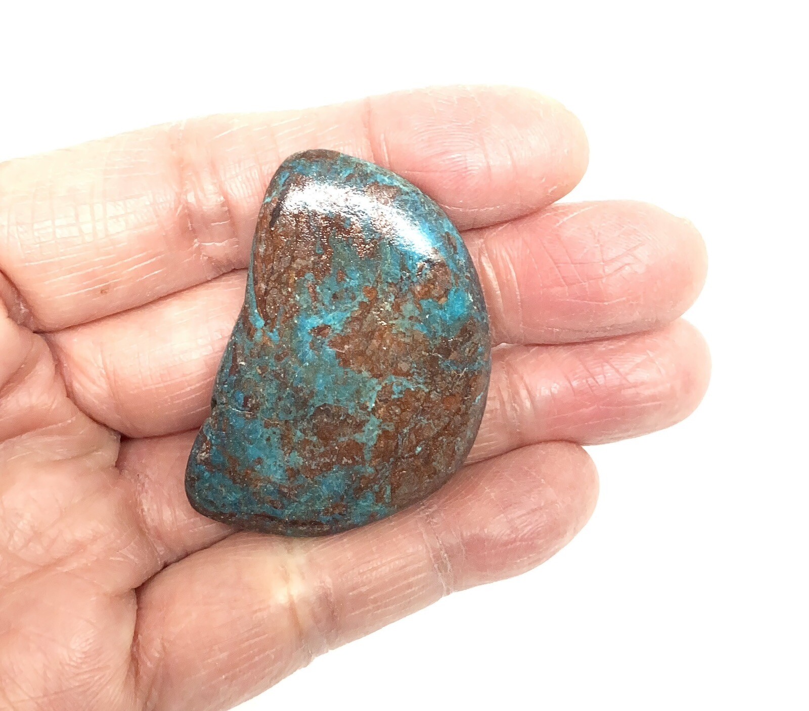Chrysocolla/Malachite In Cuprite Stone From Arizona 18g Approximately 1 1/2in