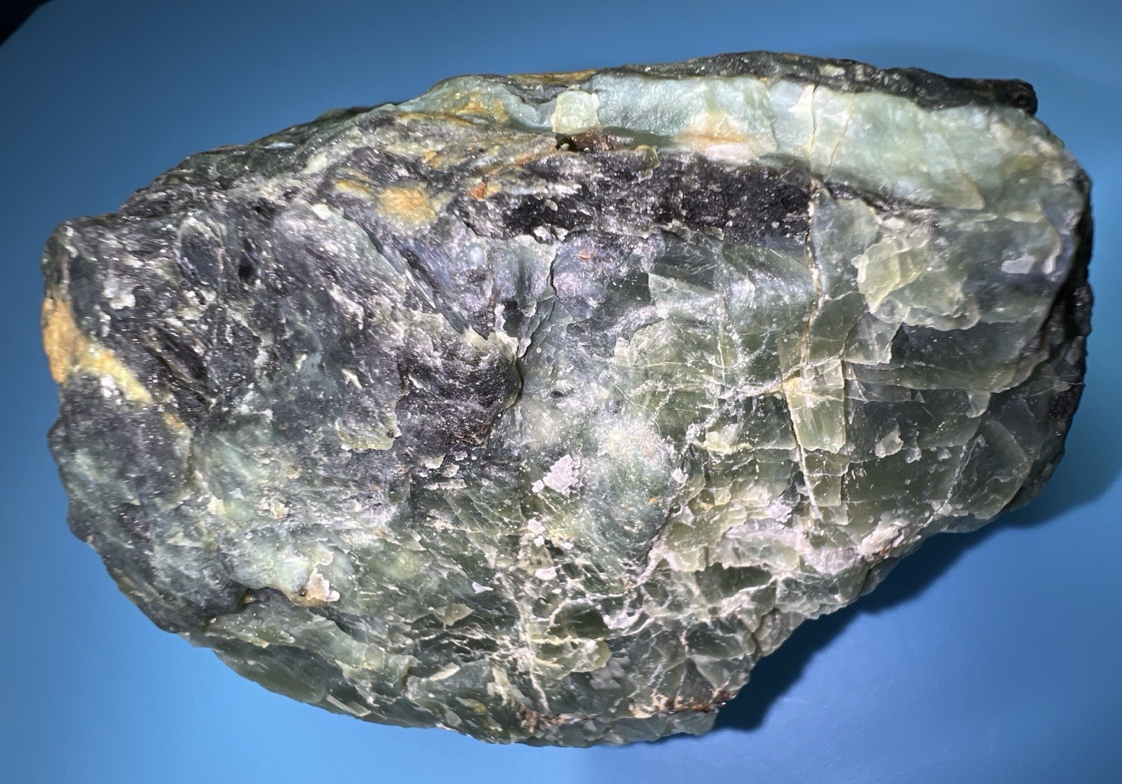 3.2 Lb Chatoyant Nephrite w Magnetite -Washington