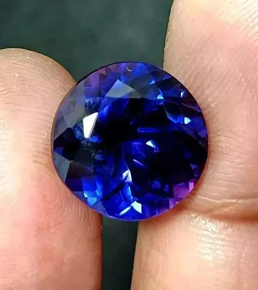 Flawless Natural Rare Blue Sapphire Round Cut 9 Ct+ Certified Gemstone