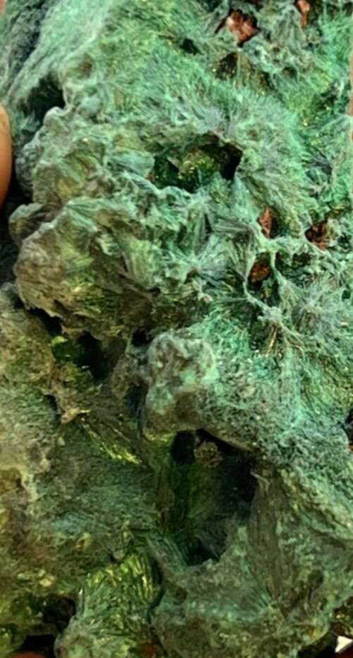 High Grade Natural Velvety Deep Green Malachite from South Africa 156 Grams