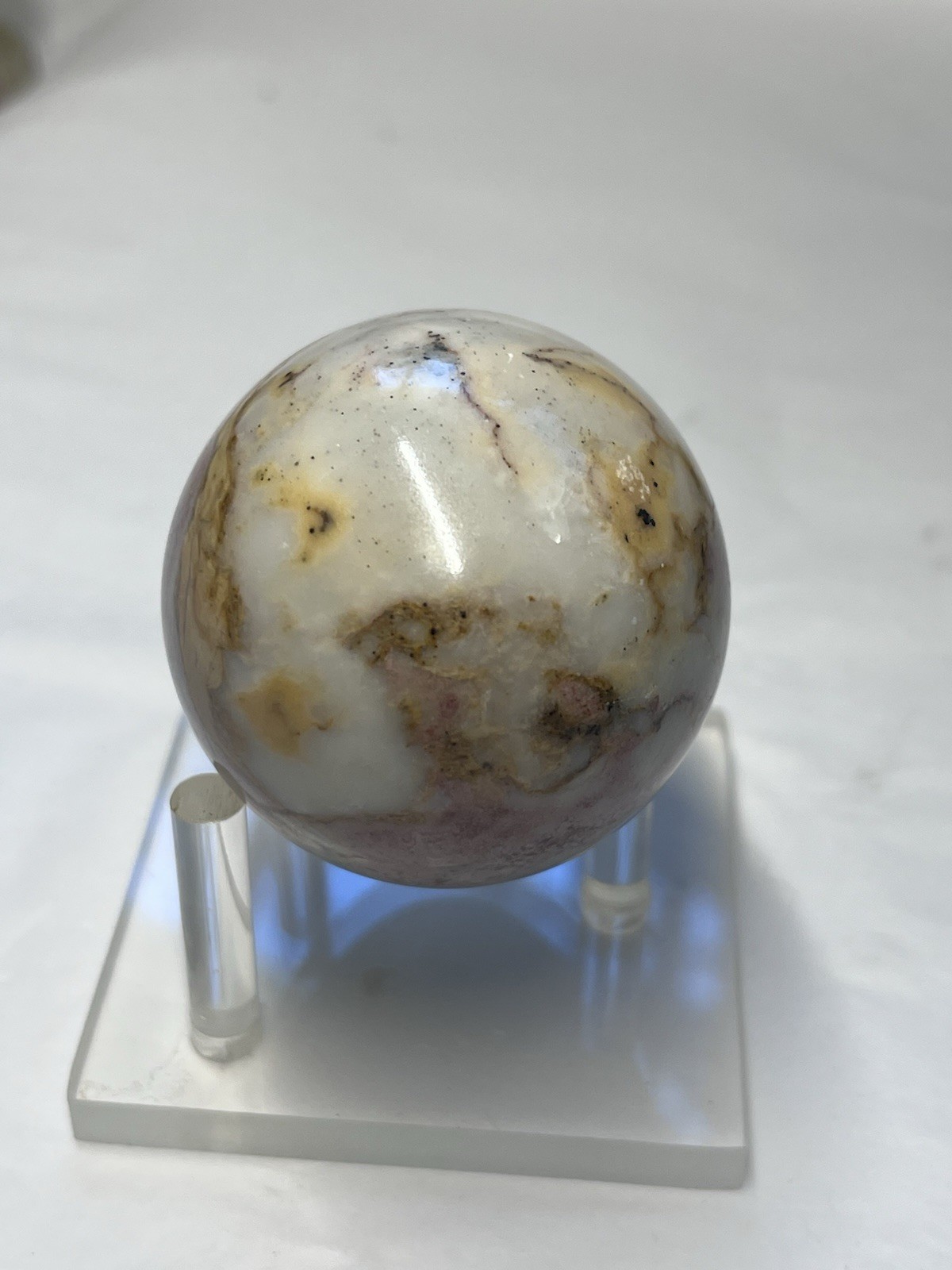 Polished Agate Stone Egg – Unique Natural Gemstone Display Piece (no Stand)