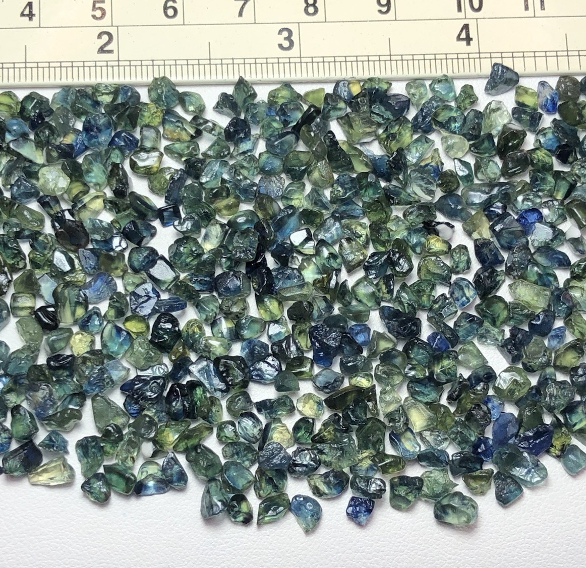 41 Gram /Rough Teal Bicolor Sapphire From Africa Mine, Ready For MM Size Cutting
