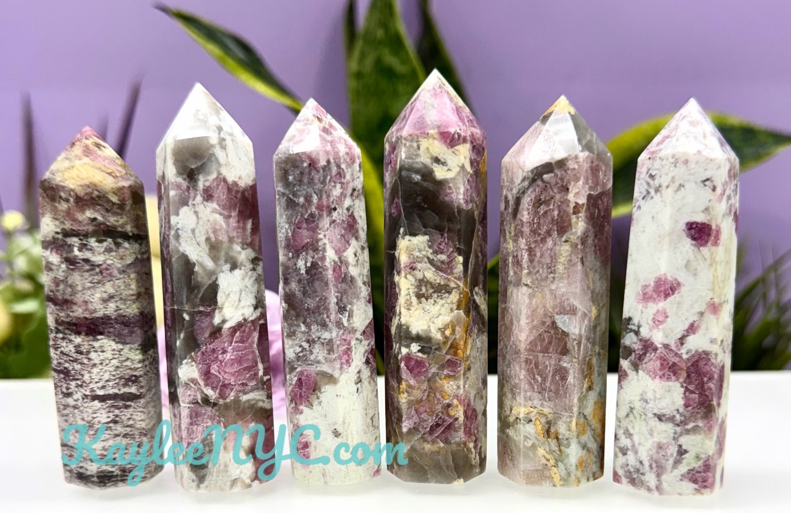 Wholesale Lot 1 Lb Natural Pink Tourmaline Unicorn Stone Obelisk Tower Crystal