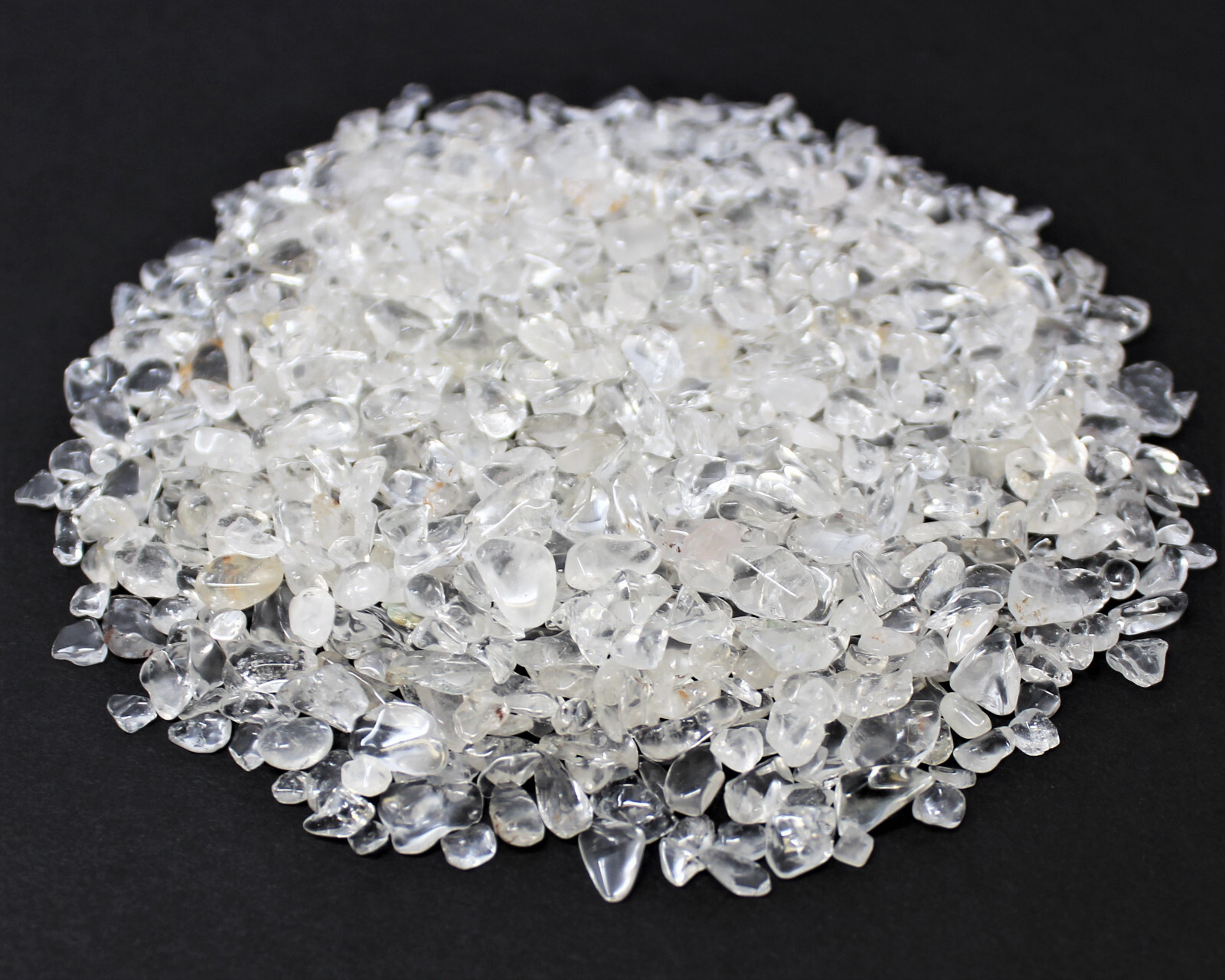 Bulk 5 lb Loose Clear Quartz Semi Tumbled Stones Chips Mini Crystal 5 – 15 mm