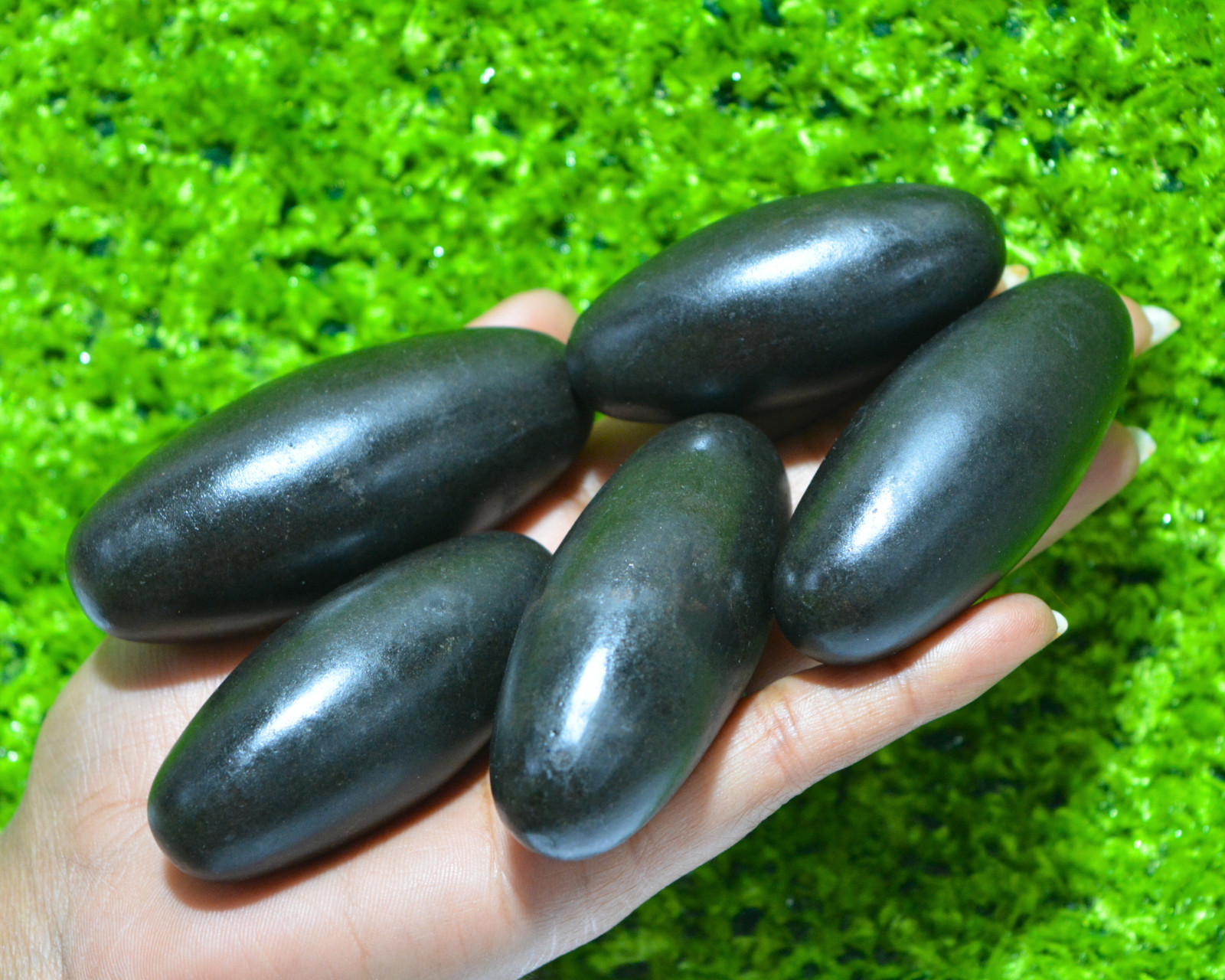 2.5″ Black Narmada Shivling | Sacred Narmadeshwar Stone for Puja & Home Temple