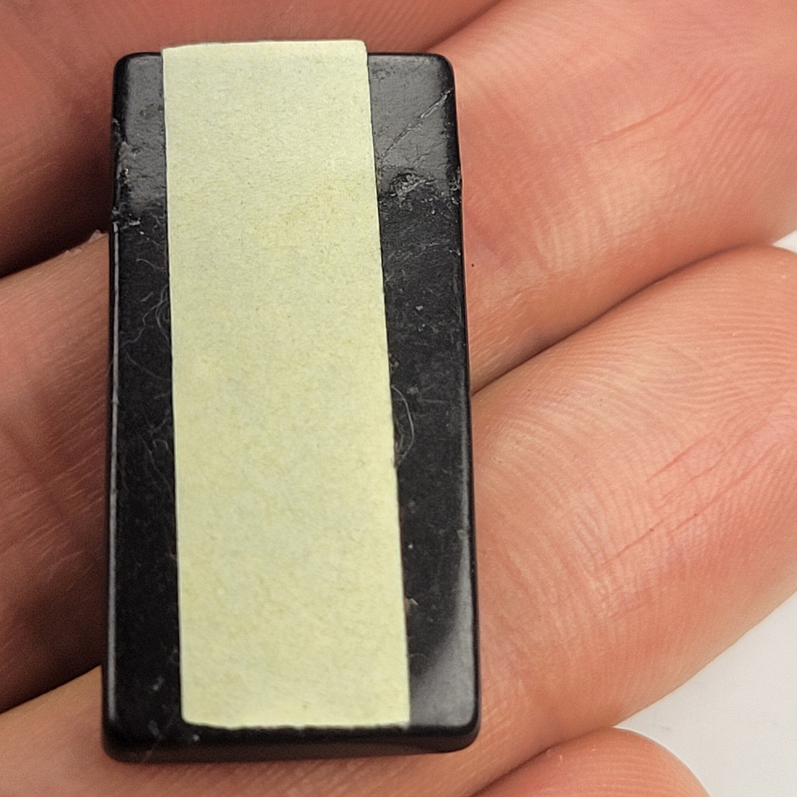 Shungite Stickers Polished 3 pk – 15×30 mm / 0.59″x1.18″ Phone protection plate