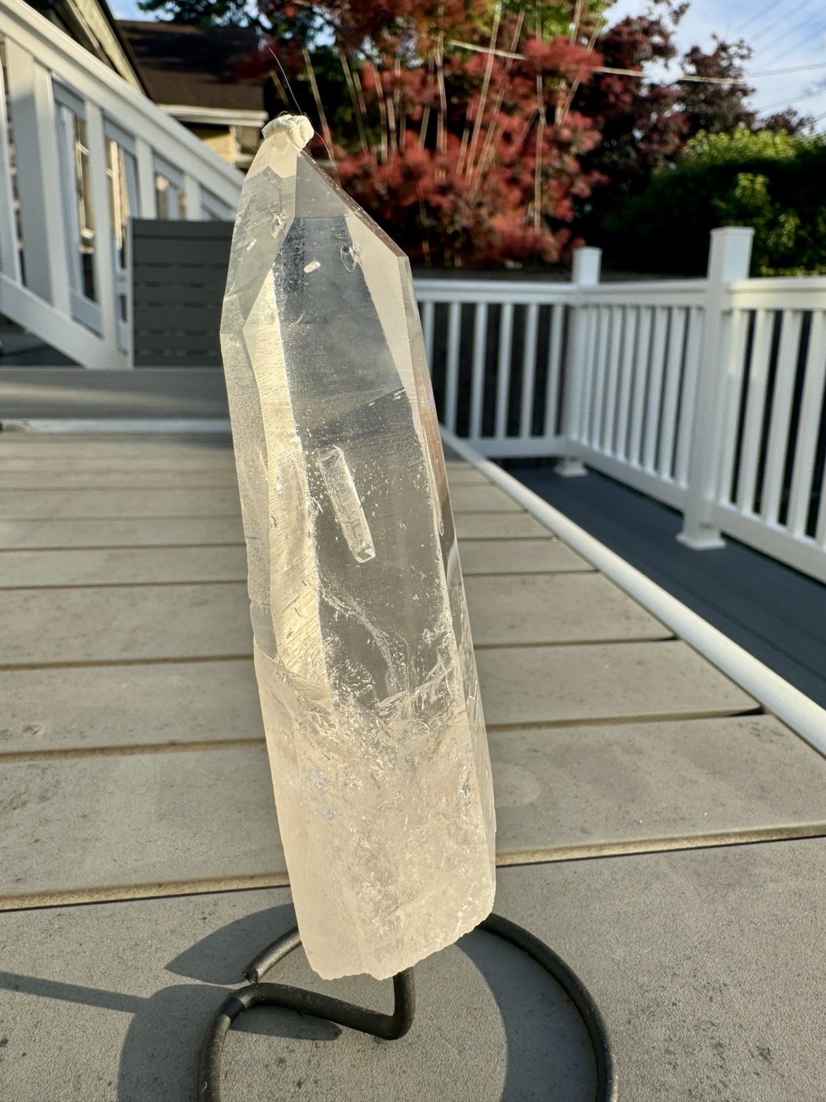 Beautiful Lithium Quartz From Brazil MOU Yes On Stand.