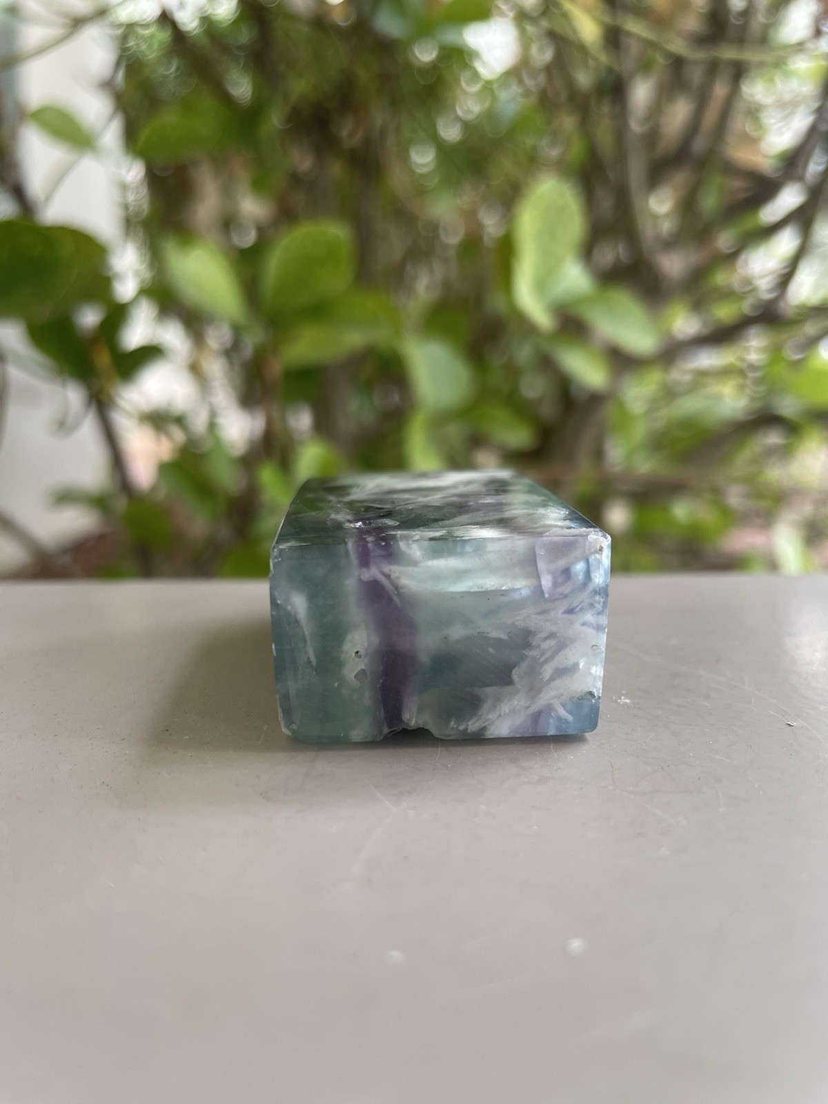 Feather Fluorite Crystal/Gemstone Mini Point/Tower 77G 2″ x 1 1/4″