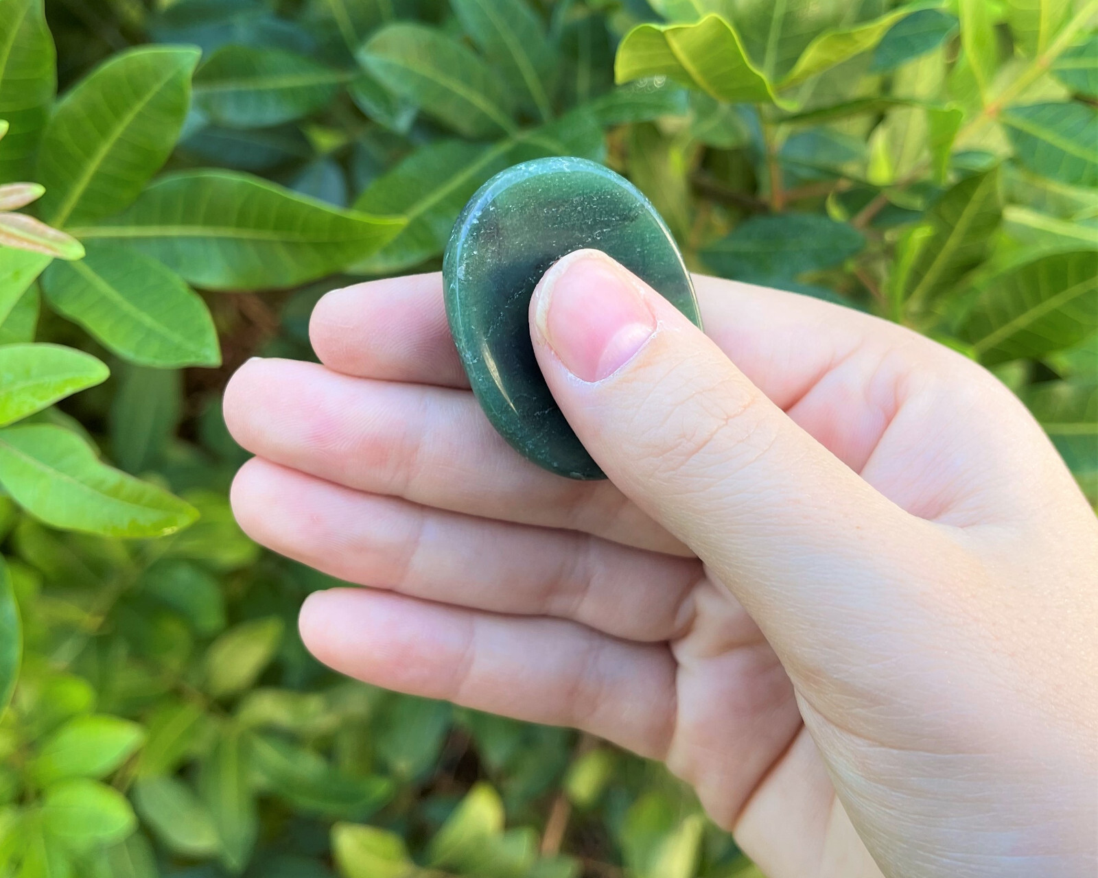 Bloodstone Worry Stone (Smooth Polished Pocket Stone, Bloodstone Palm Stone)
