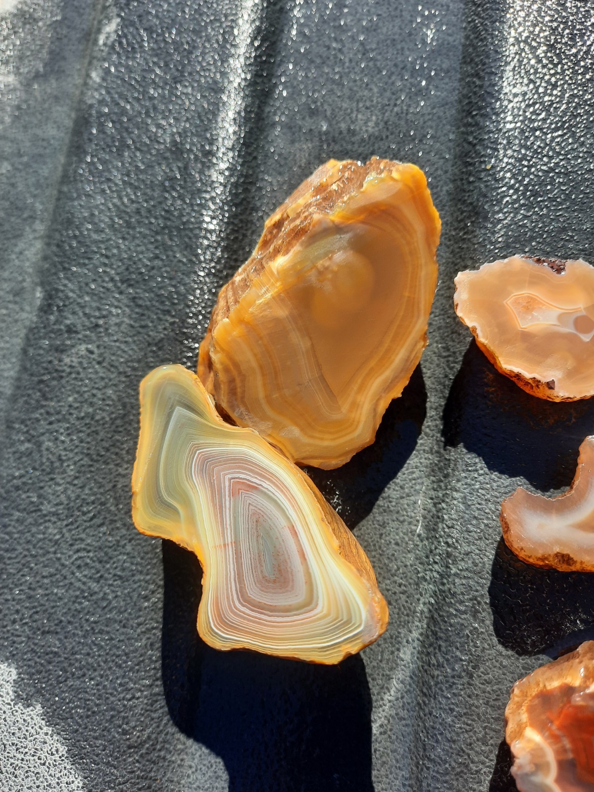 Mixed Agate Lot! Half Nodules Rough! 1 Lb.