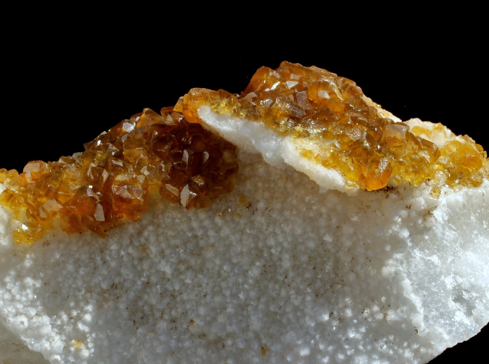 3.0Lbs Super Bright Golden Barite Crystals on White Quartz Mineral Specimen!