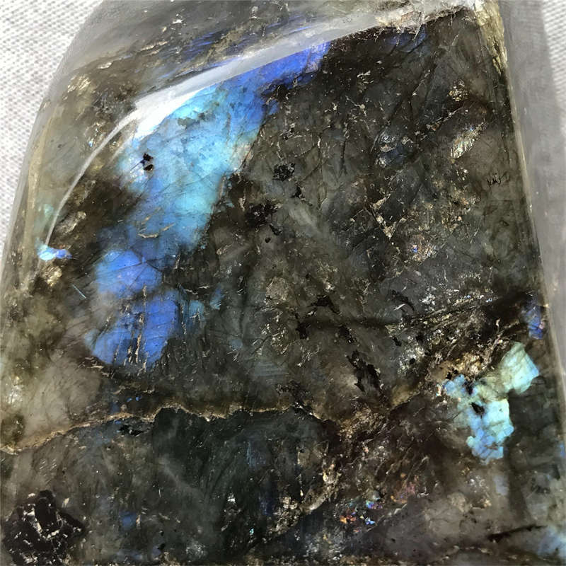 1.18kg Natural Labradorite Quartz Crystal Spectrolite Mineral Reiki healing