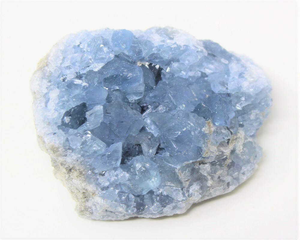 Celestite Cluster 4 – 7 oz: Natural Blue ‘AAA’ Grade Specimens from Madagascar