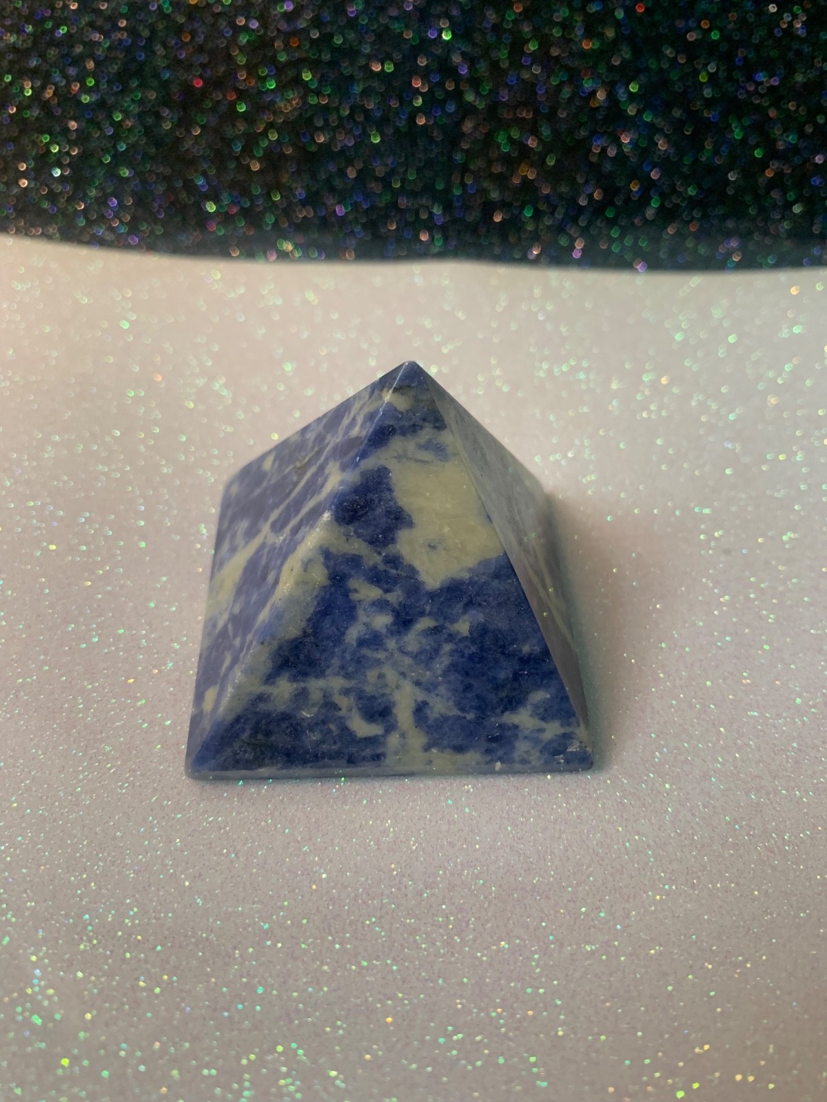 Sodalite Pyramid BEAUTIFUL BLIE AND WHITE