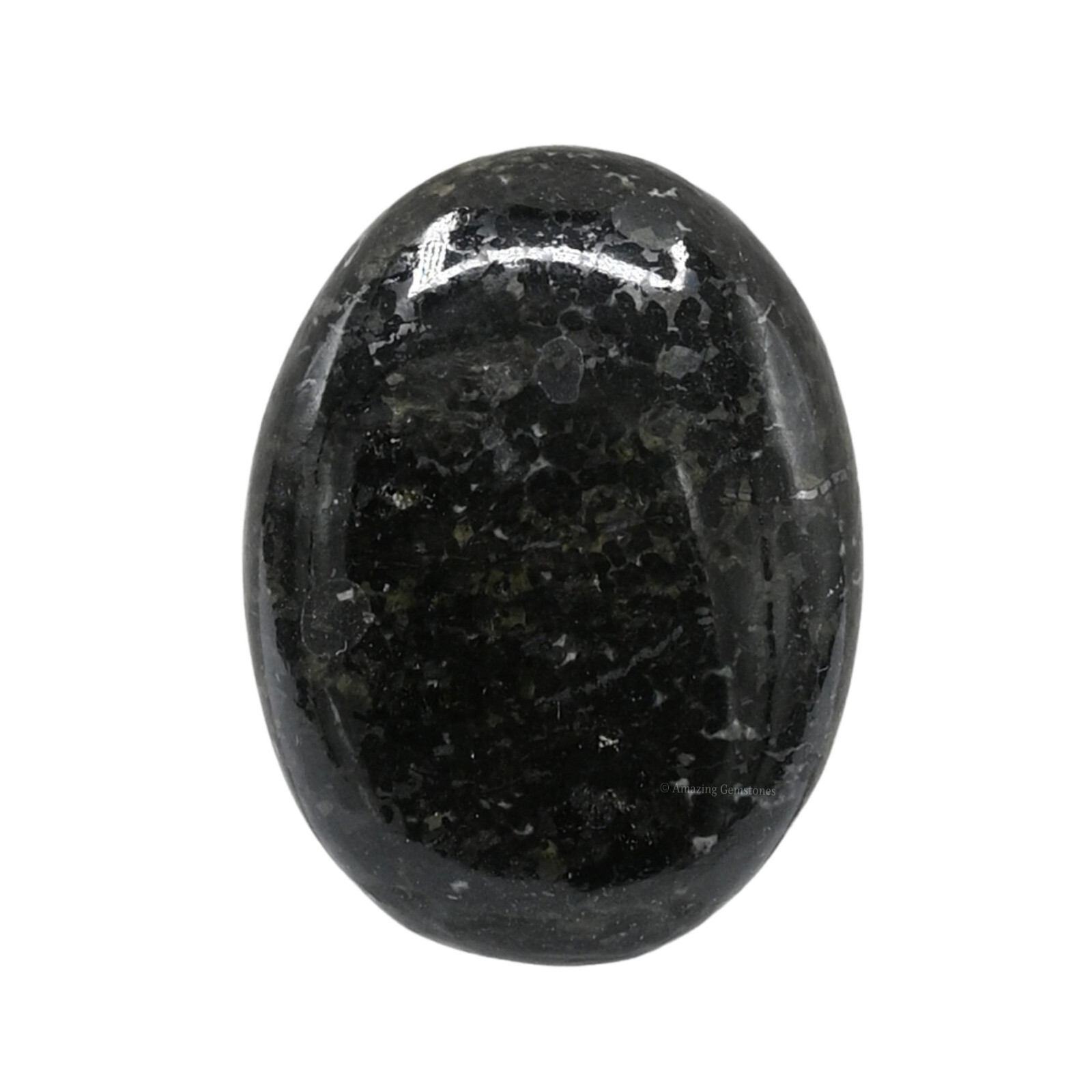 Nuummite Crystal Palm Stone