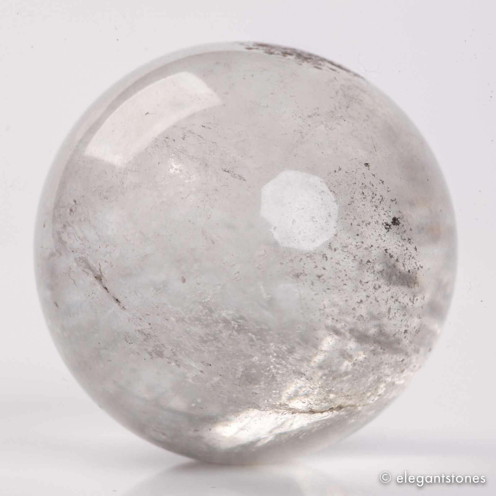 91g40mm Natural Garden/Phantom/Ghost/Lodolite Quartz Crystal Sphere Healing Ball