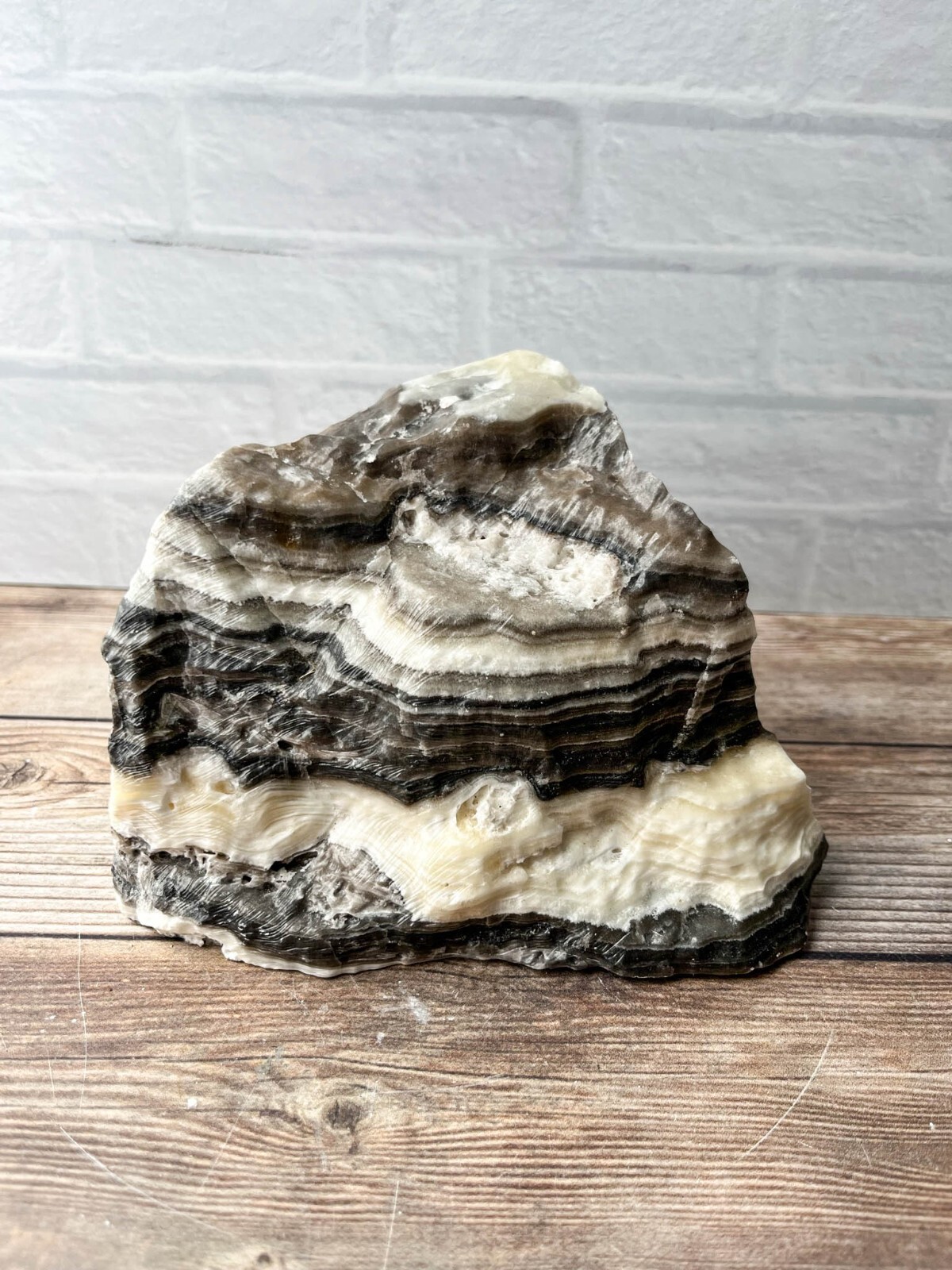 Zebra Calcite , 3 lb 3.2 oz Mexican Raw Rough