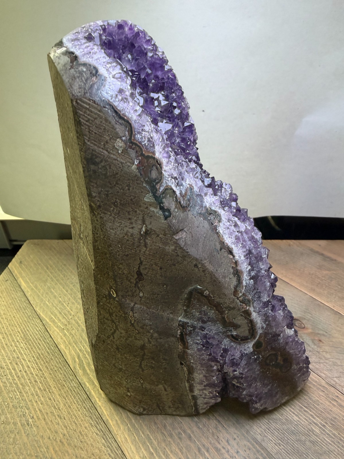 Uruguayan Amethyst Cluster 4lb 1.5oz 7.25″ Cut Base Free-Standing One of a Kind