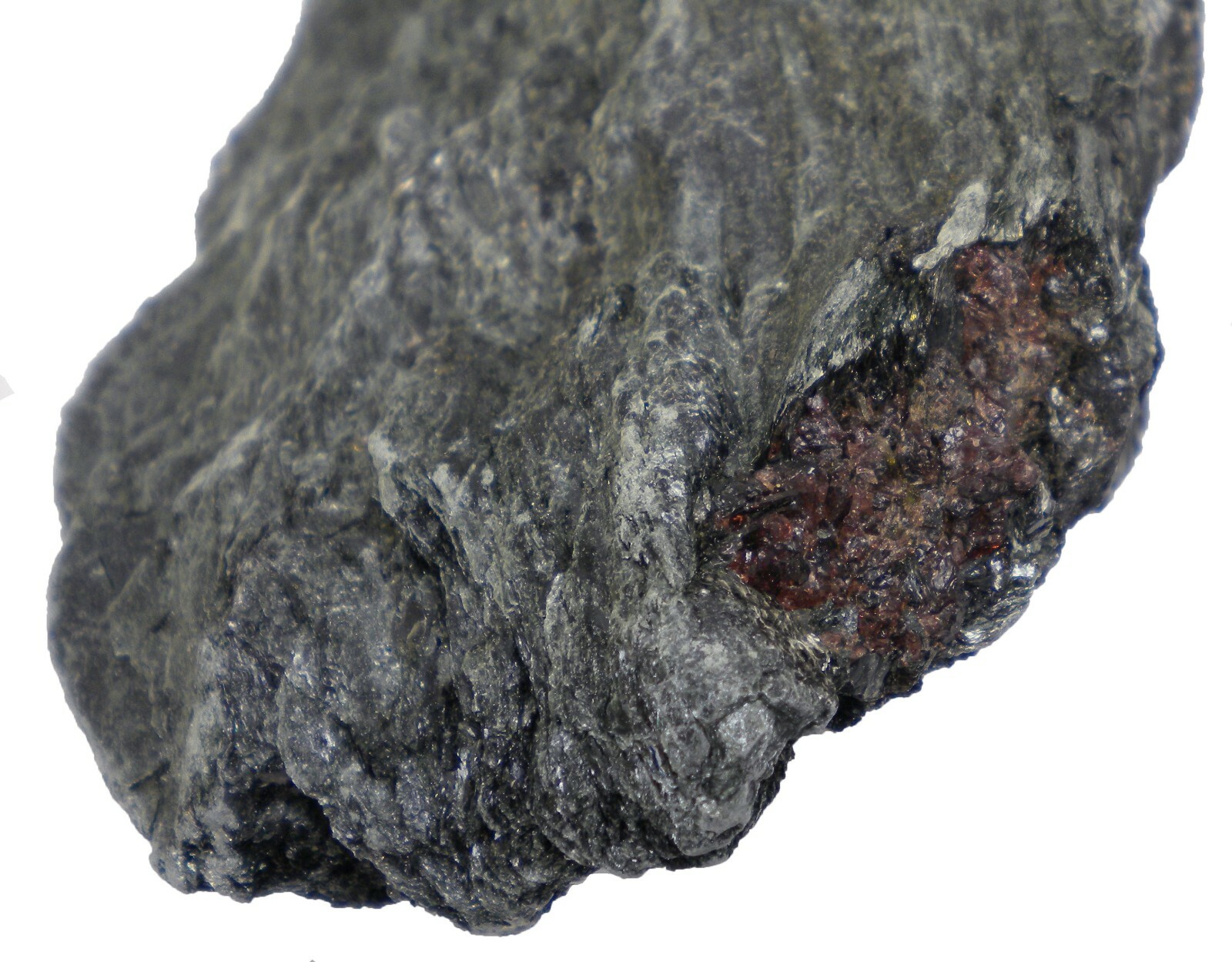 Garnet in Fuchsite Matrix 5.5″ x 4.25″ x 1.5″ -1lb, 5.6oz-Display Mineral-GAR011