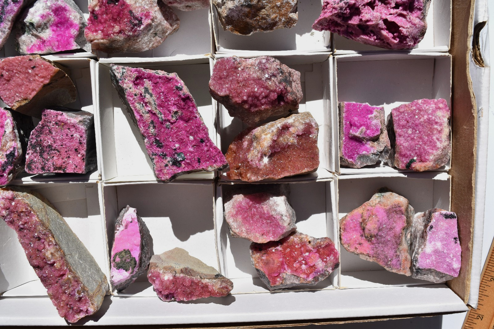 WHOLESALE Cobaltoan Calcite from Congo 3 kg 35 pieces # 5761