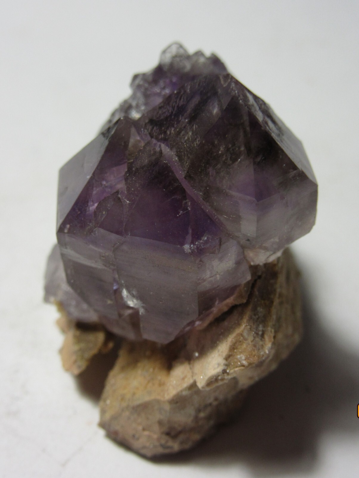 Czechoslovakia Amethyst Quartz 1 5/8″ Cluster on Matrix Collectible CAQCM-7s