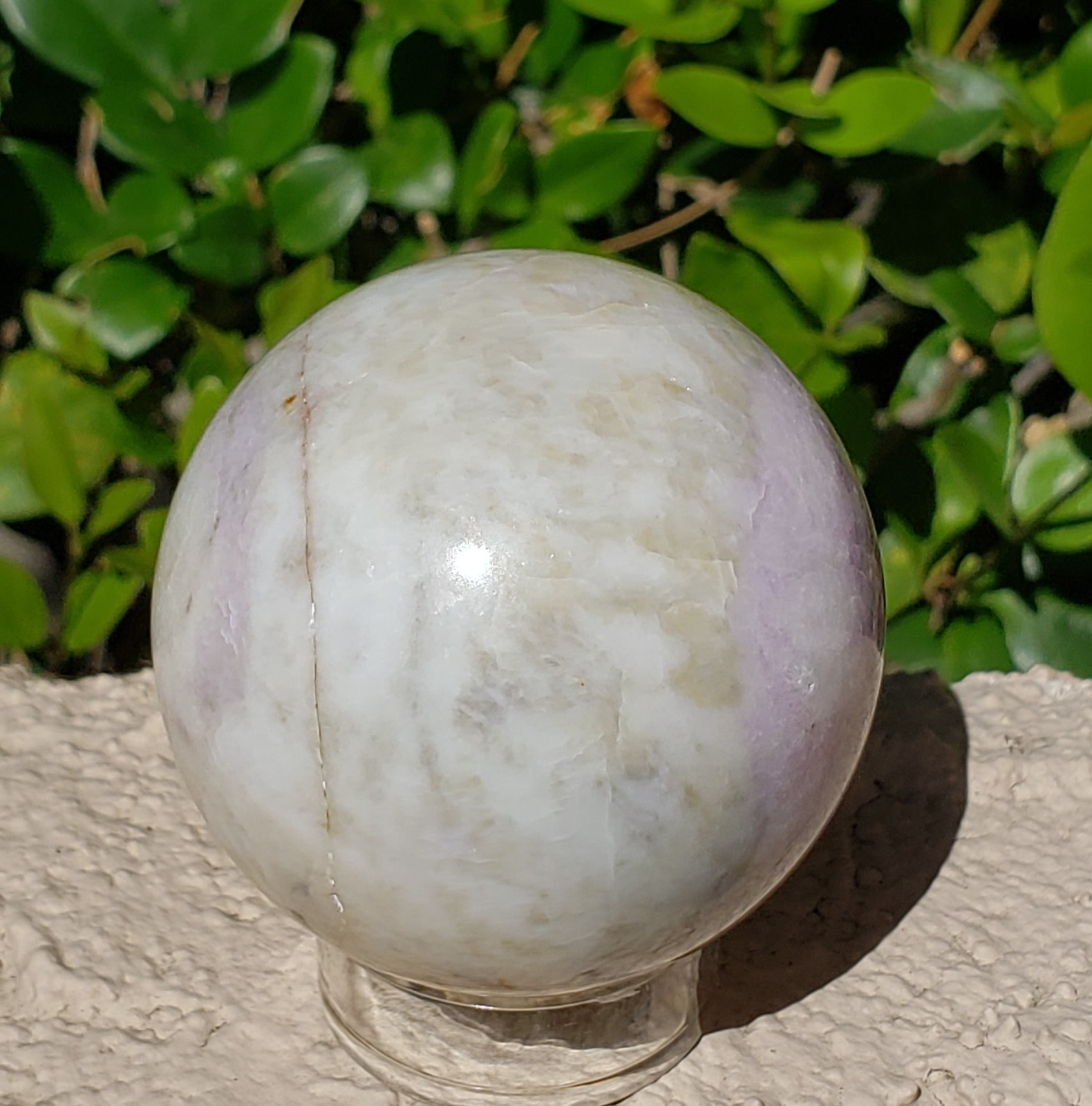 2.1″ Hackmanite Mineral Sphere Orb Ball STRONG UV, 241g or 8.5 oz