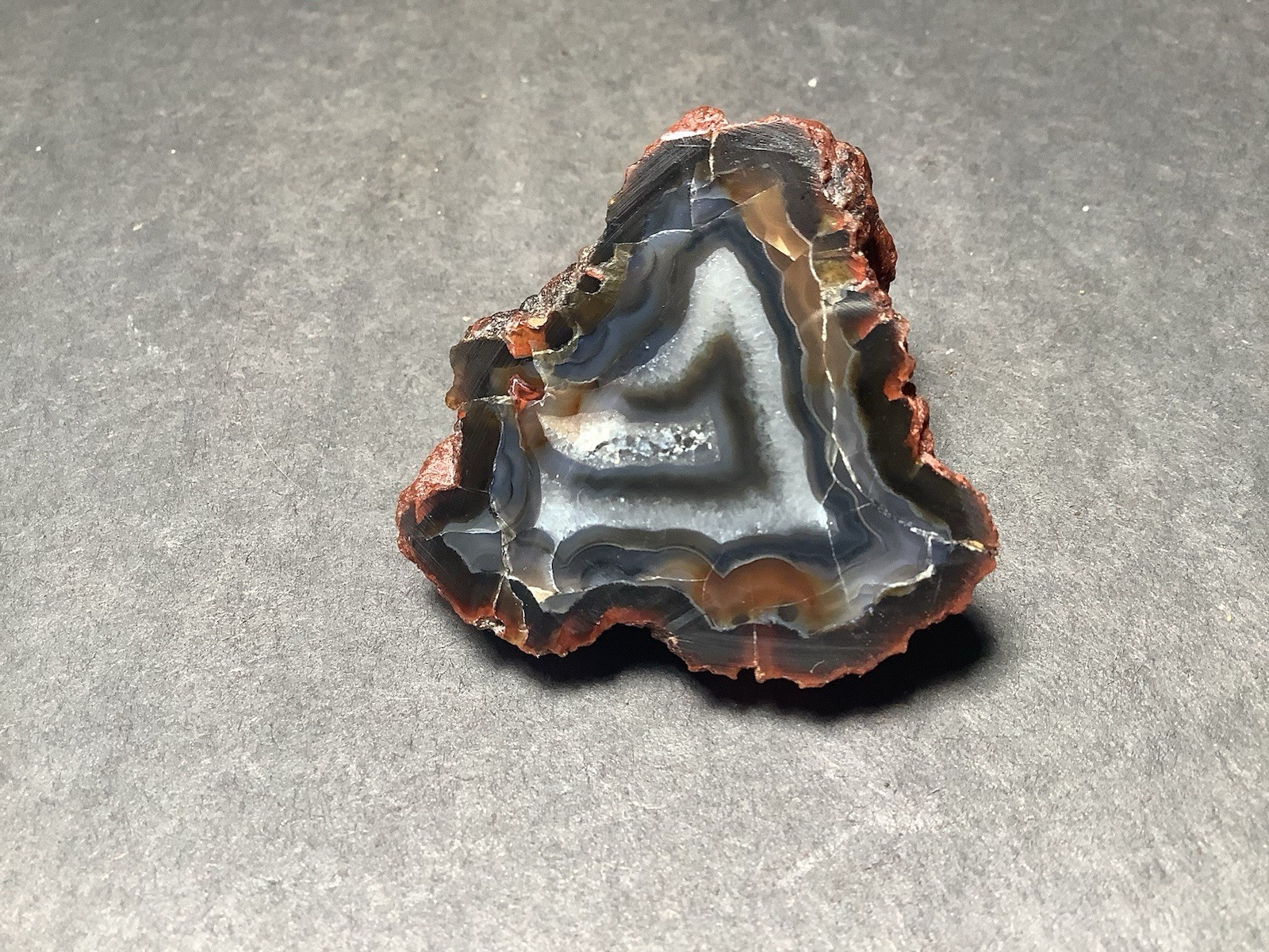 Crater Agate Specimen, Polished Face 40x40x24mm, 2.0 Oz #698