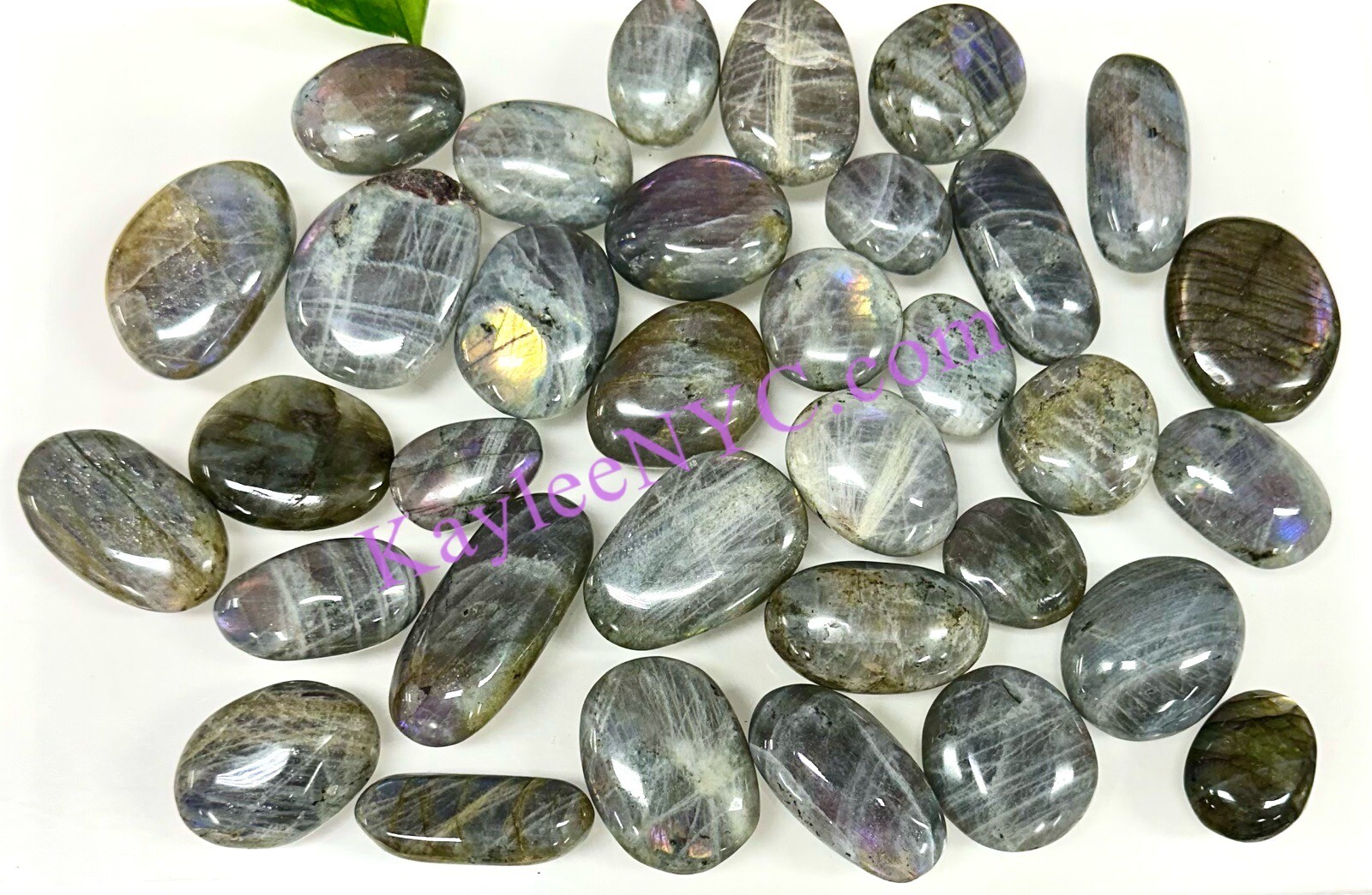 Wholesale 2 Lbs Lot Natural Sunset Labradorite Mini Palm Stones Crystal Energy