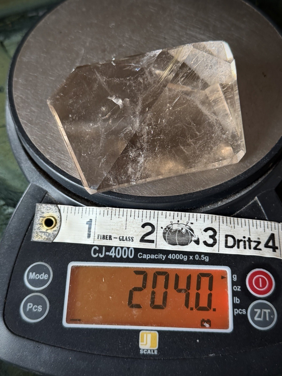 Gold Rutilated Quartz Crystal Optical Quartz Rutile Inclusion Quartz Polished