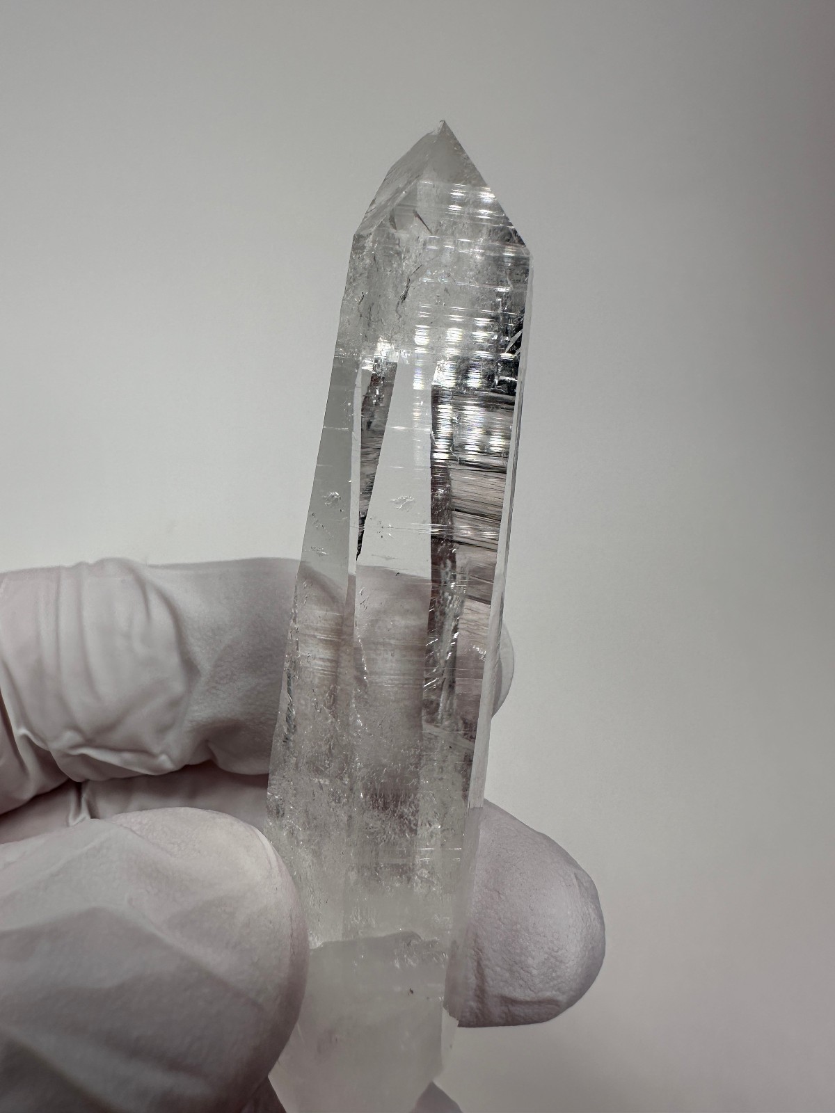 Clear Colombian Lemurian Quartz Crystal Point