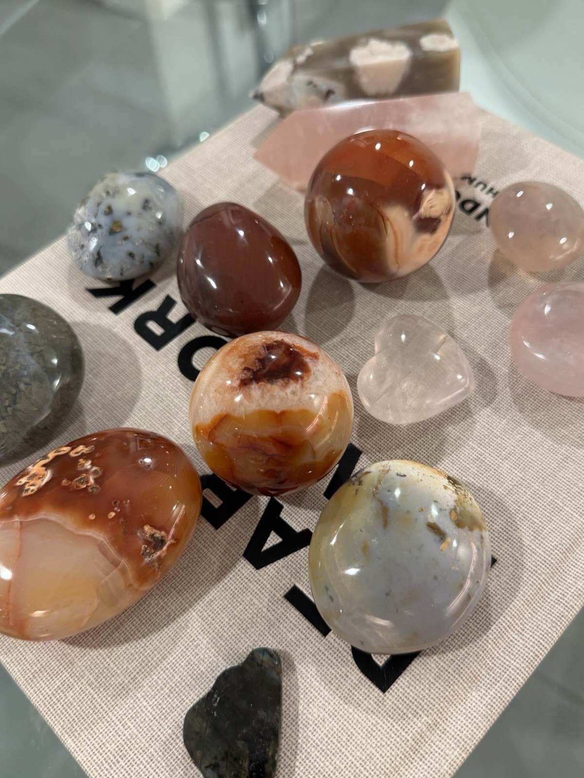 Mixed Polished Crystal & Mineral Lot – Spheres, Palm Stones, Hearts, Points