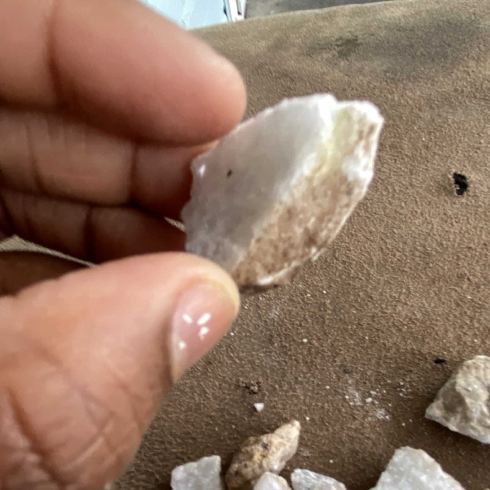 Natural Rough White and Brown Mineral Crystals Lot Assorted Collection Minerals