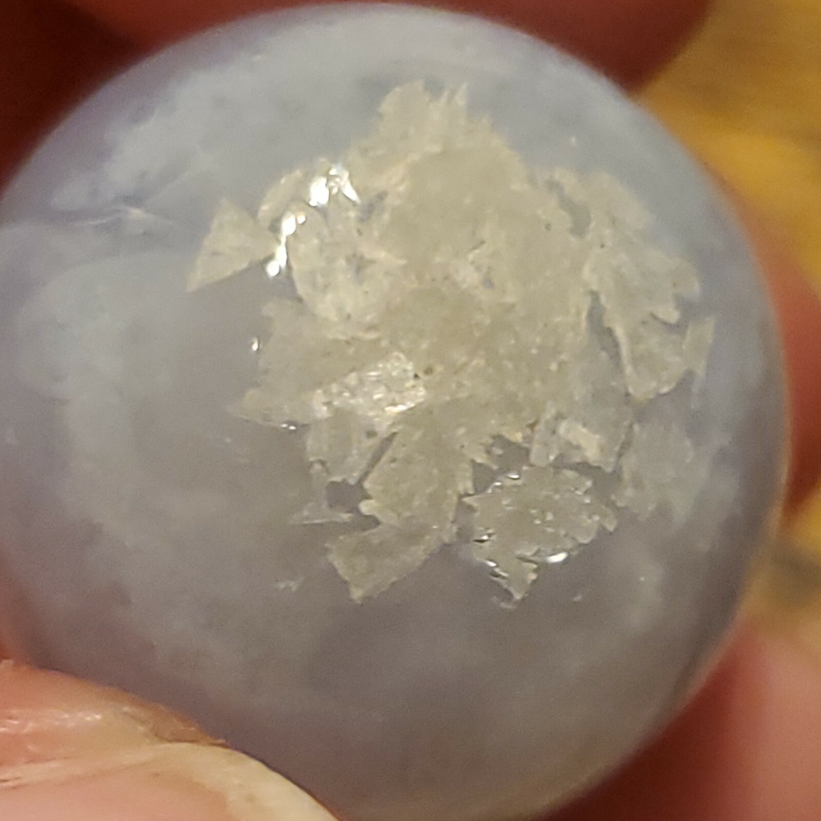 Blue Lace Agate Sphere Ball Orb Marble 20.5mm 14g