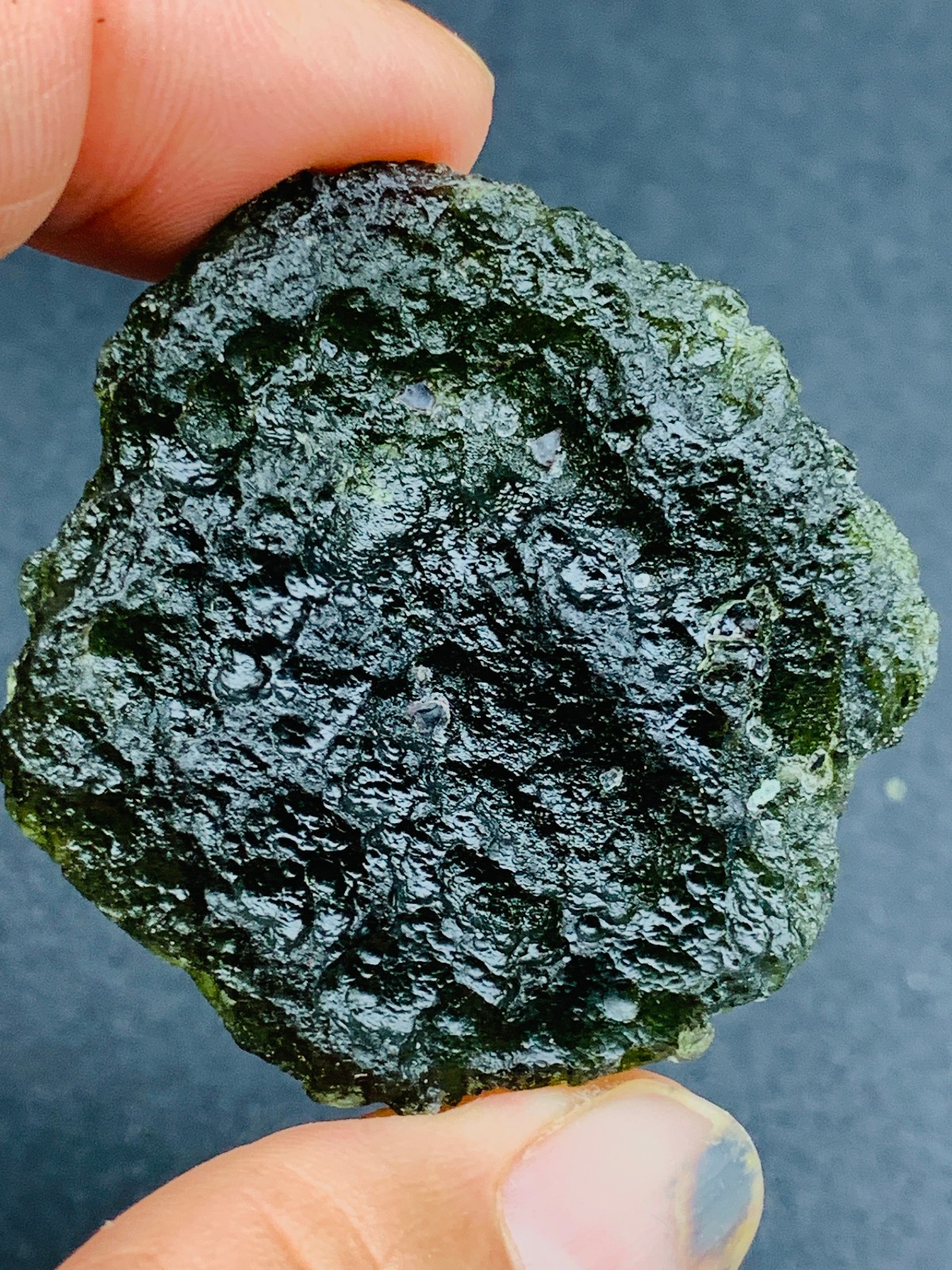TOP Moldavite Raw Moldavite Crystal from Czech Republic PICcertificate 118CT