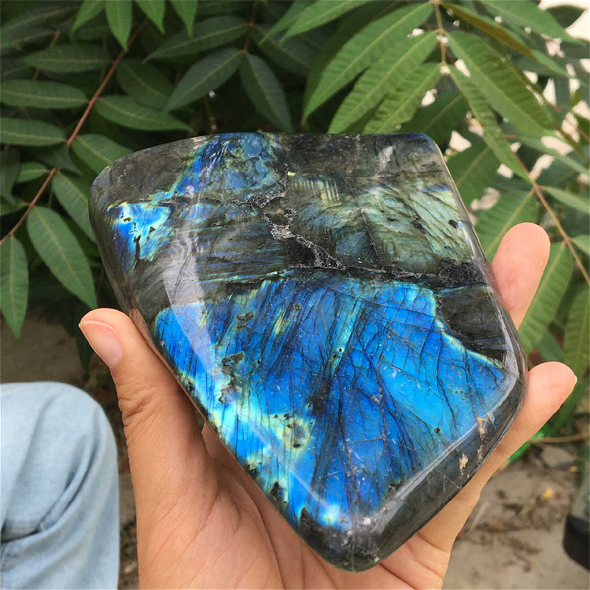 1.1kg Natural Labradorite Mineral Quartz Crystal Mineral Reiki healing