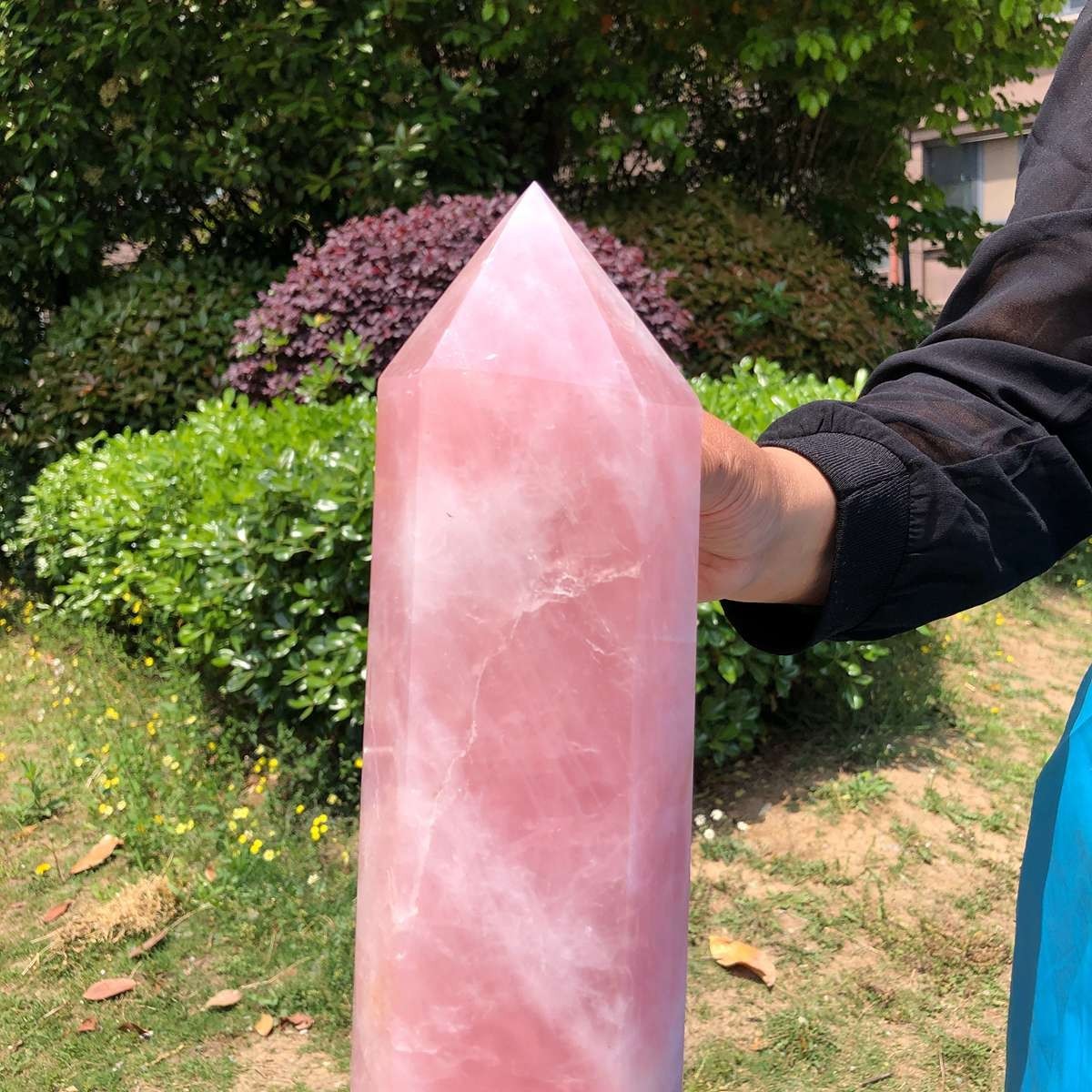 9.46LB Large Natural Powder Crystal Column Wand Obelisk Mineral Healing 5052