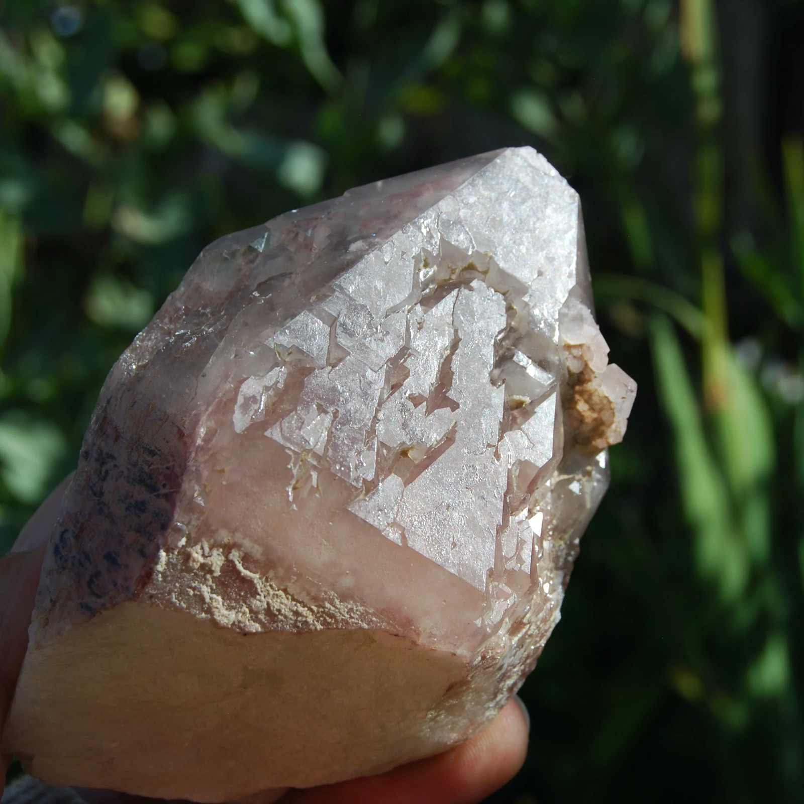 4.25in 1lb XL Hematoid Quartz Crystal Cathedral Point, Record Keepers, Raw Red H
