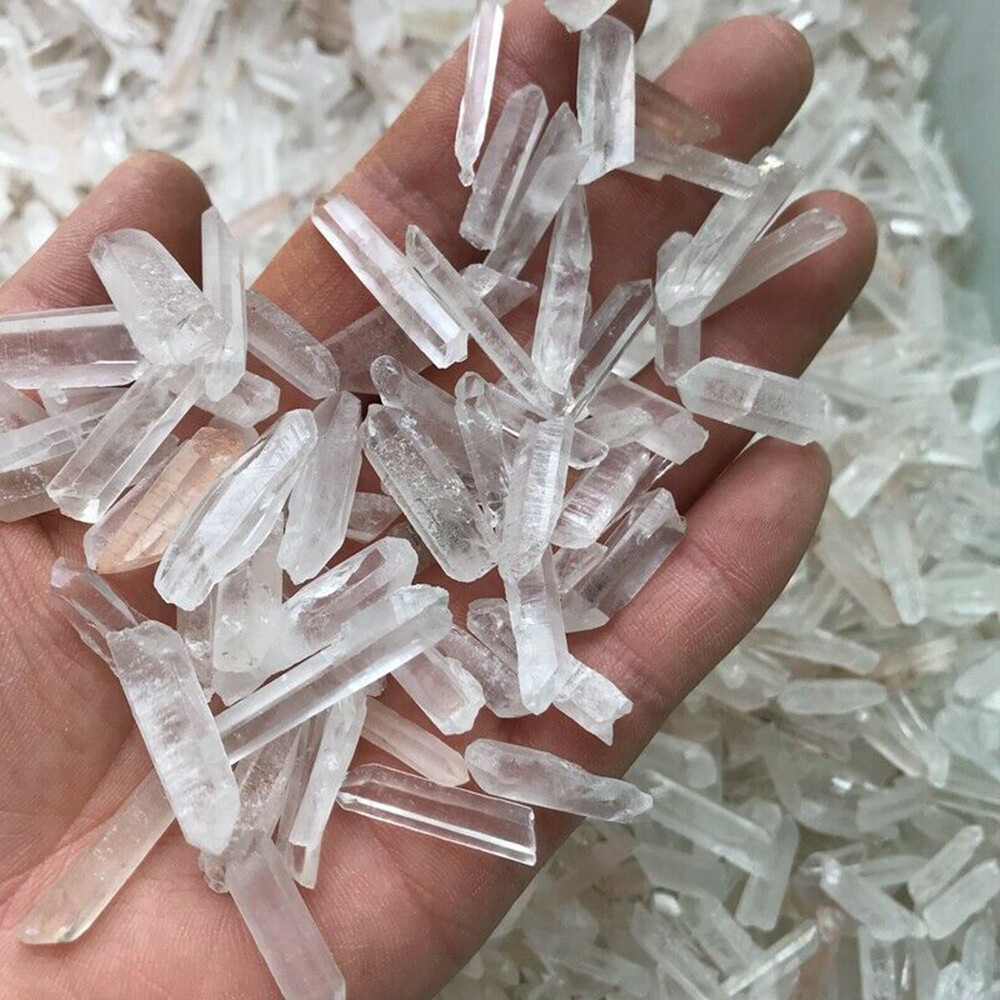 200g Bulk Lot Mixed Smokey & Quartz Smoky Crystal Natural Clear Quartz Points